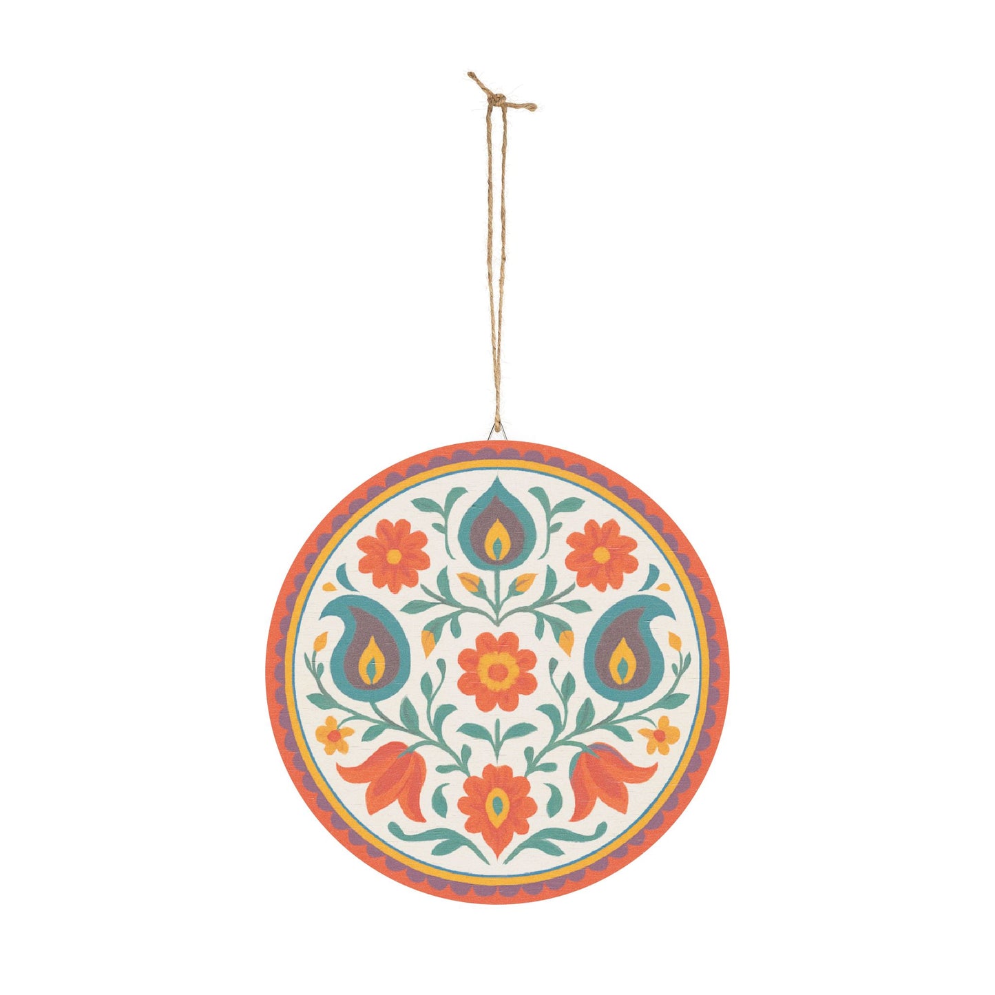 Scarlet Bloom Wooden Wall Sign