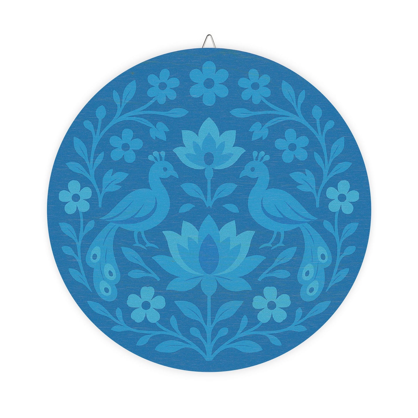 Twin Peacocks Wooden Wall Sign