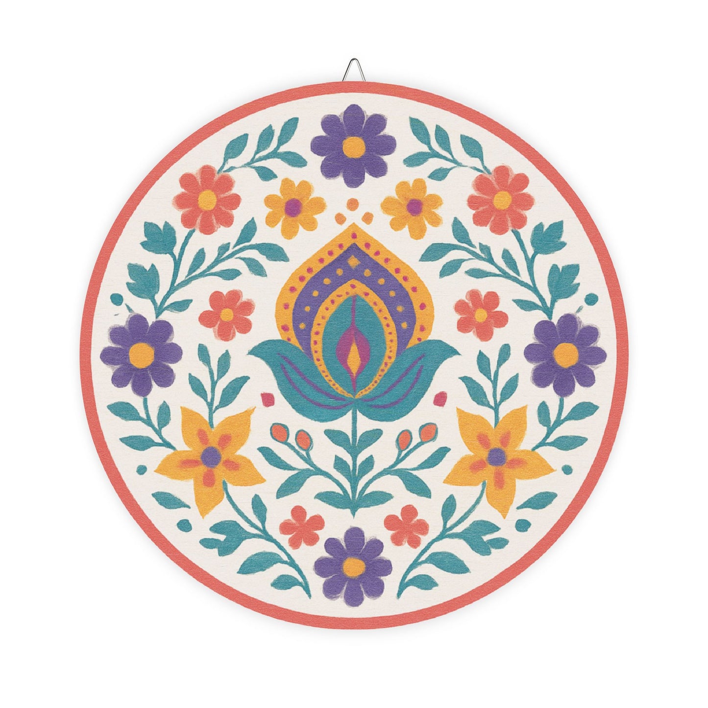 Royal Petals Wooden Wall Sign