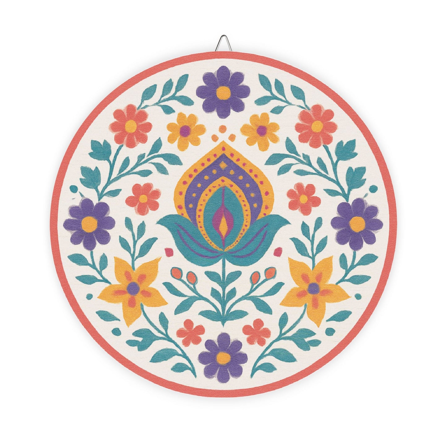 Royal Petals Wooden Wall Sign