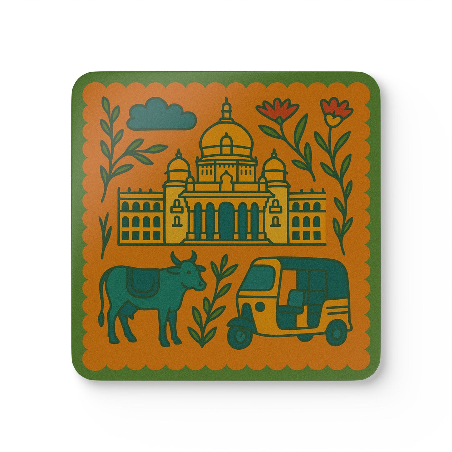 Namma Bengaluru Cork Coaster Set