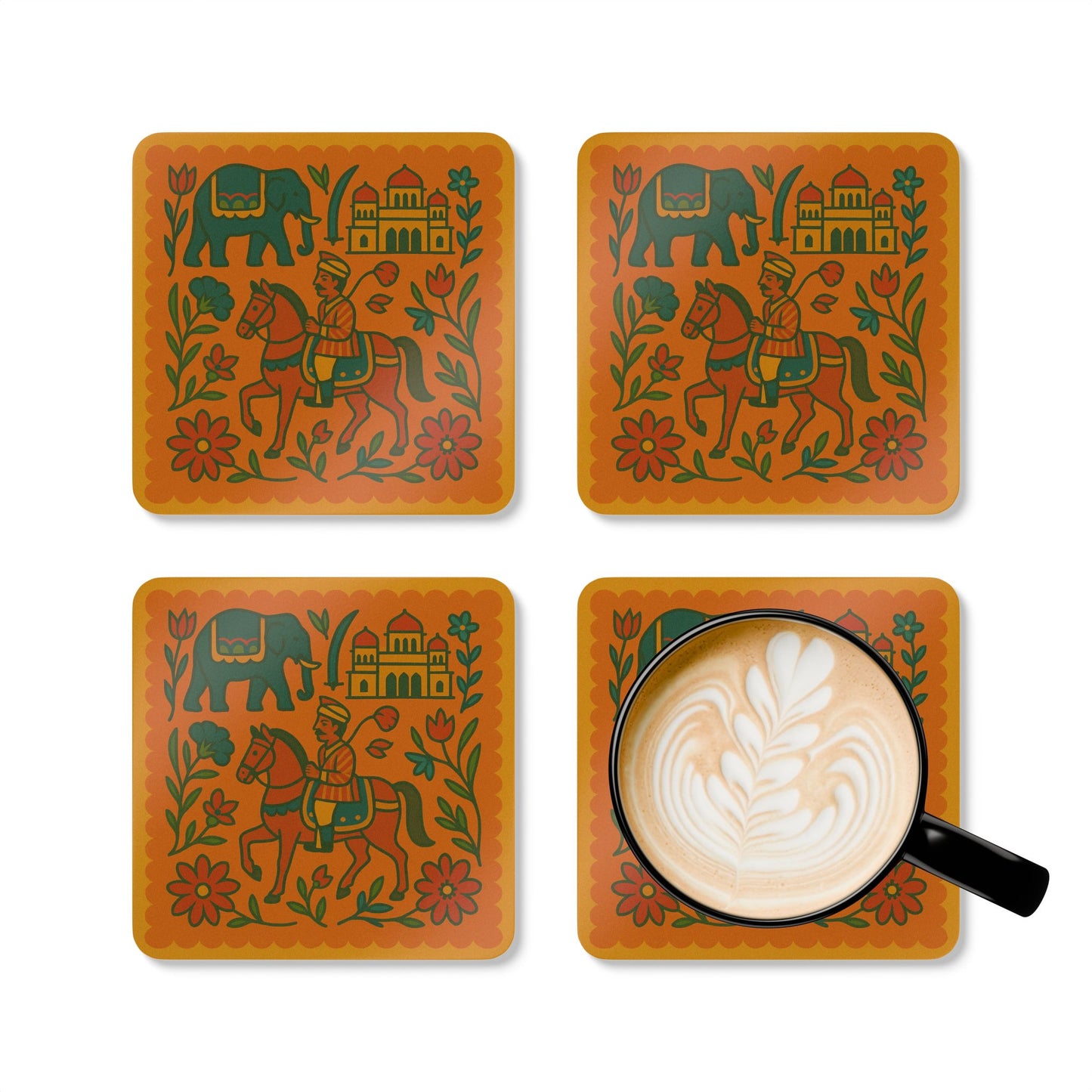 Jaisalmer Cork Coaster Set