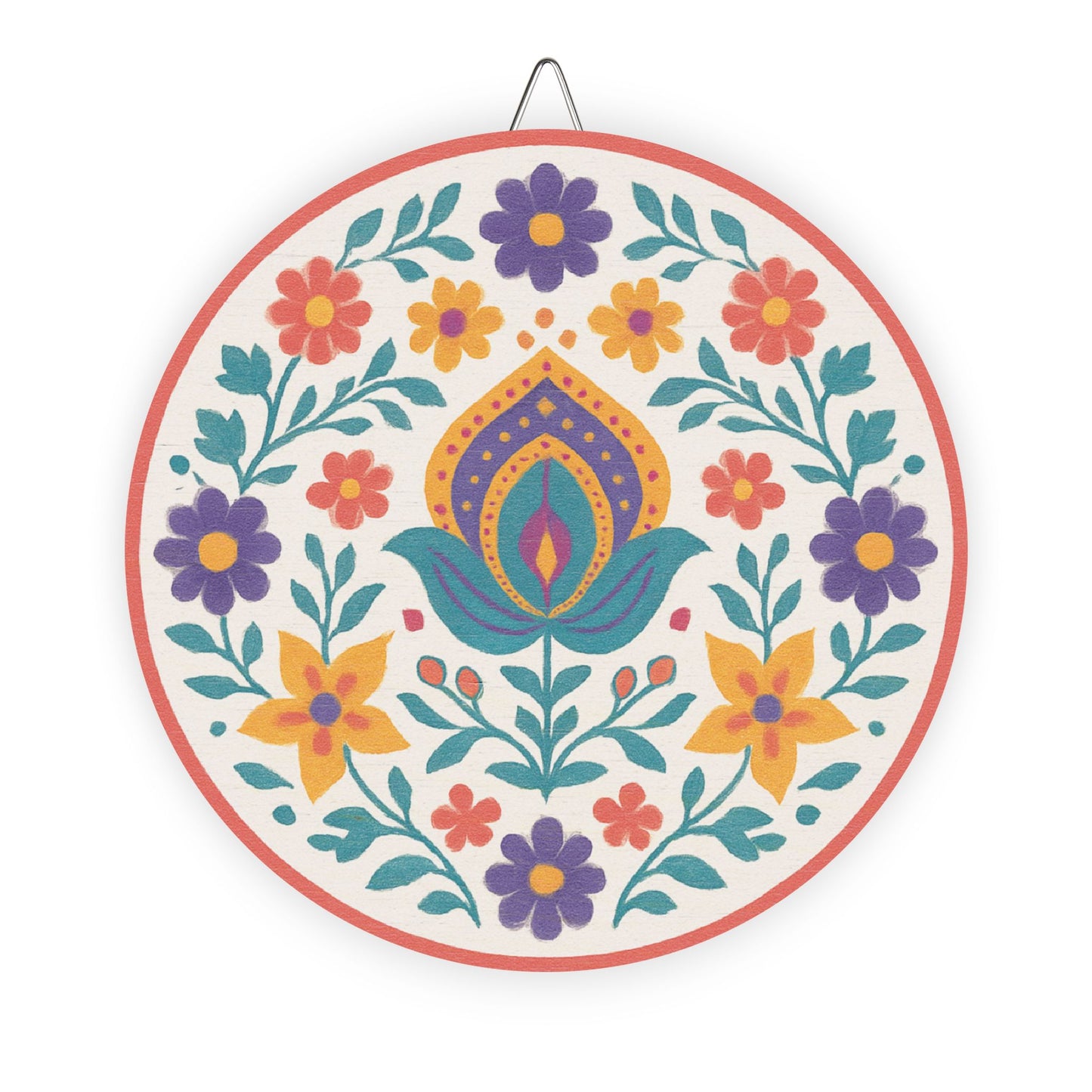 Royal Petals Wooden Wall Sign