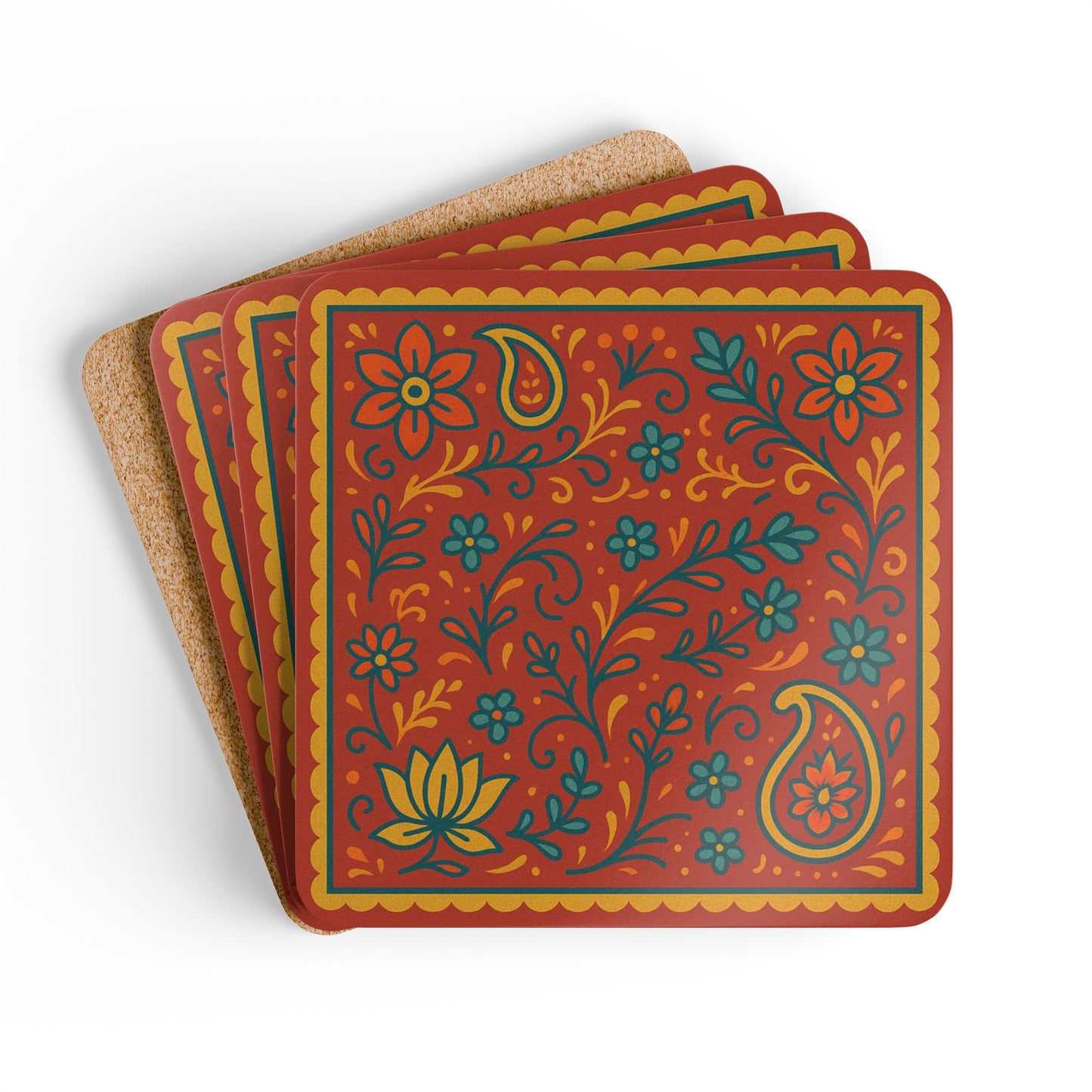 Gulnaar Cork Coaster Set