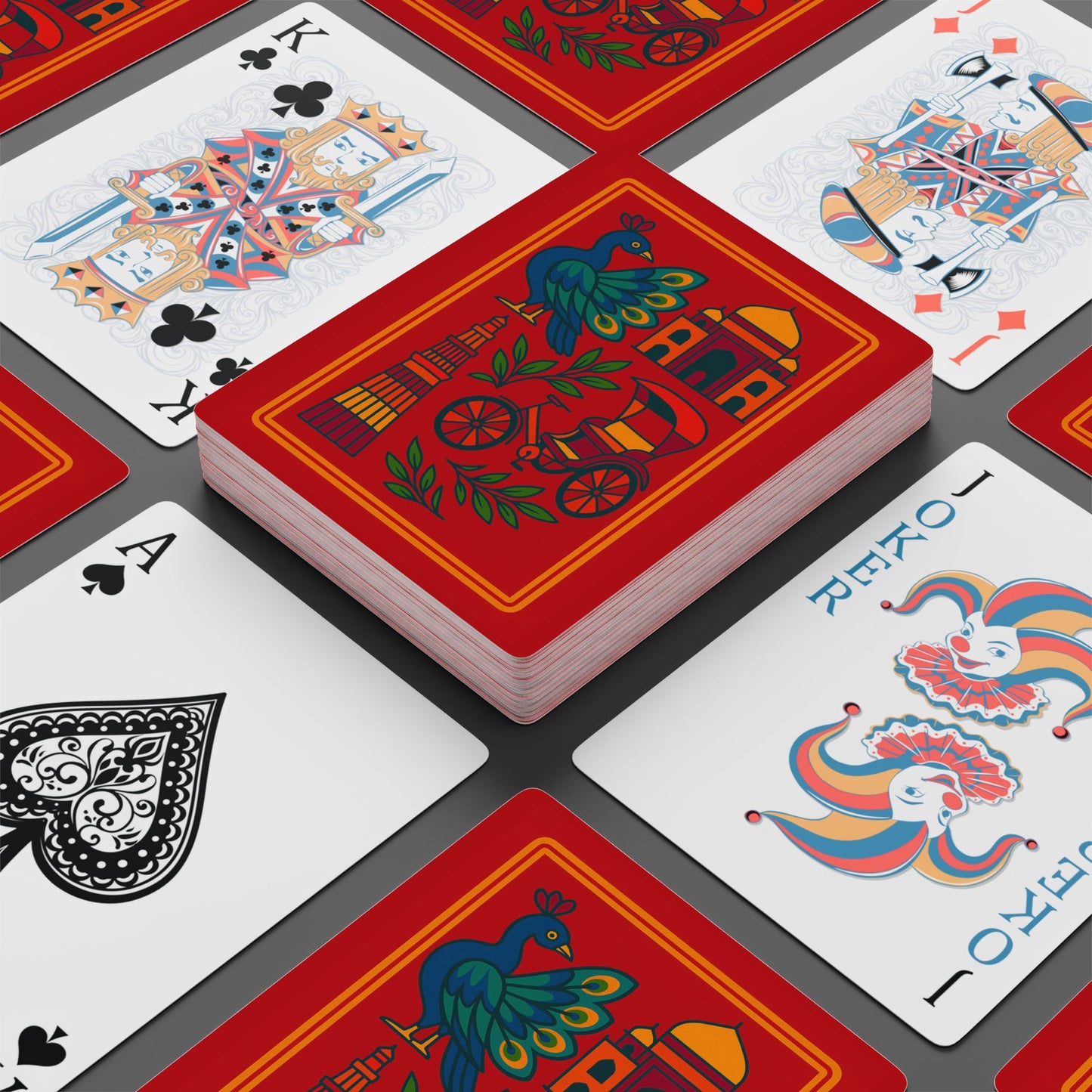 Jashn Playing Cards - Red