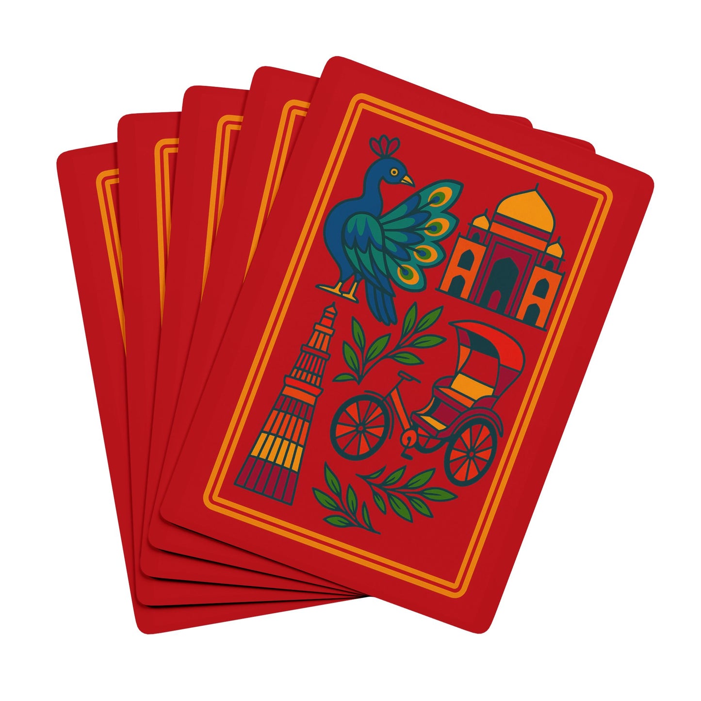 Jashn Playing Cards - Red