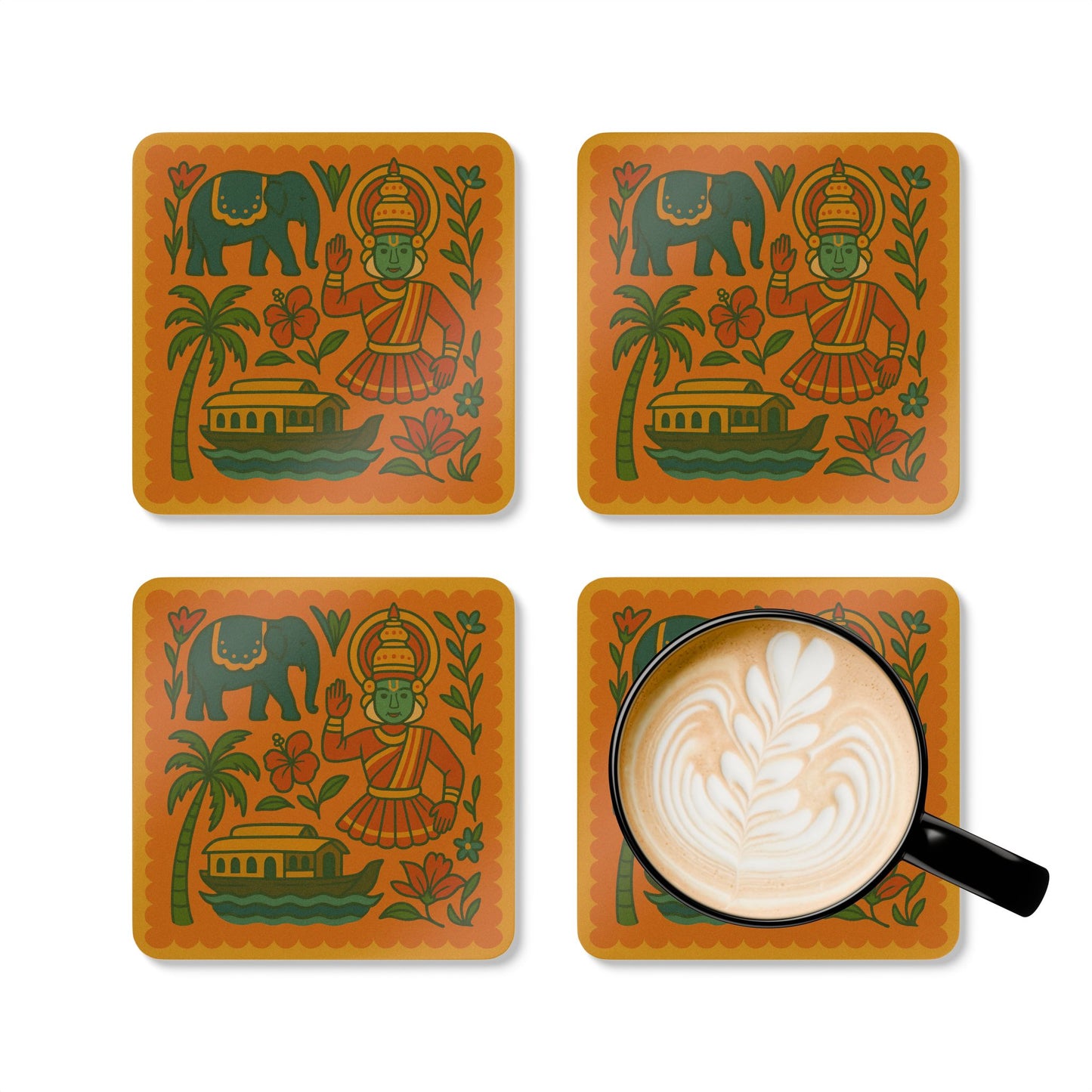 Malabar Cork Coaster Set