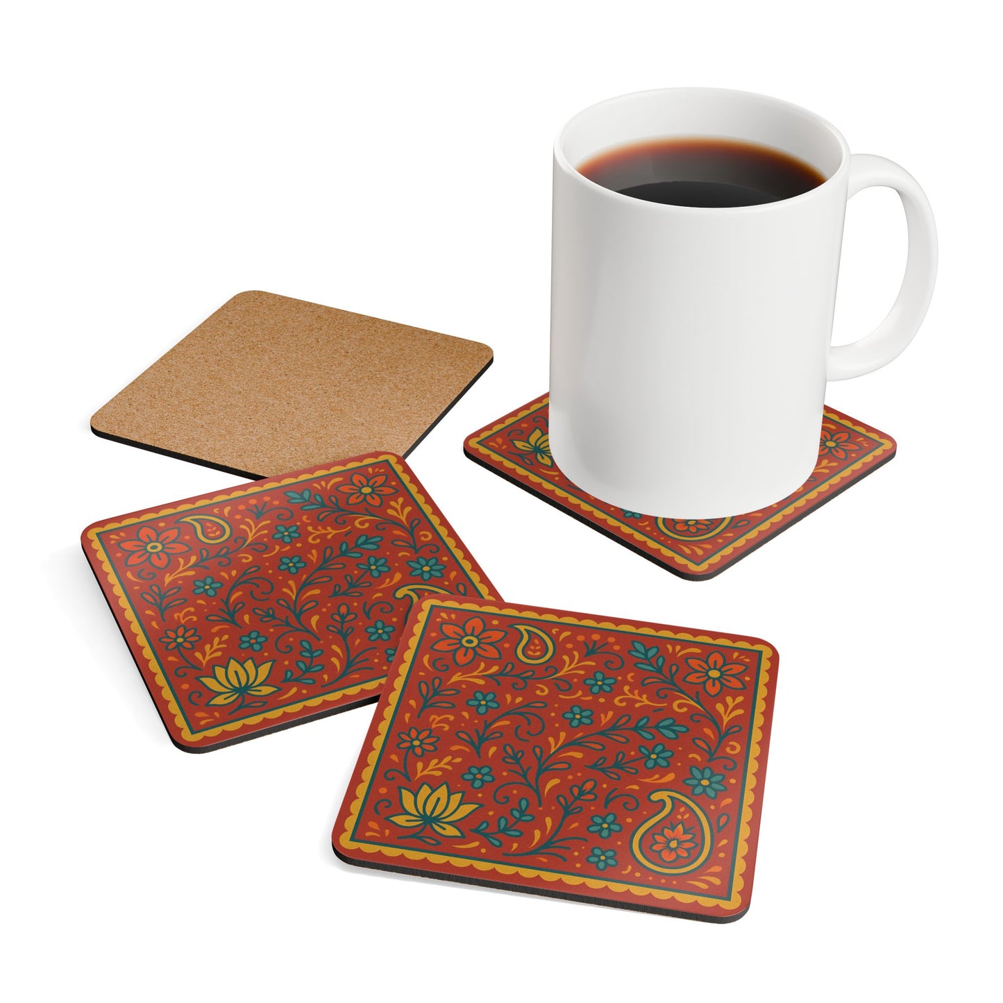 Gulnaar Cork Coaster Set