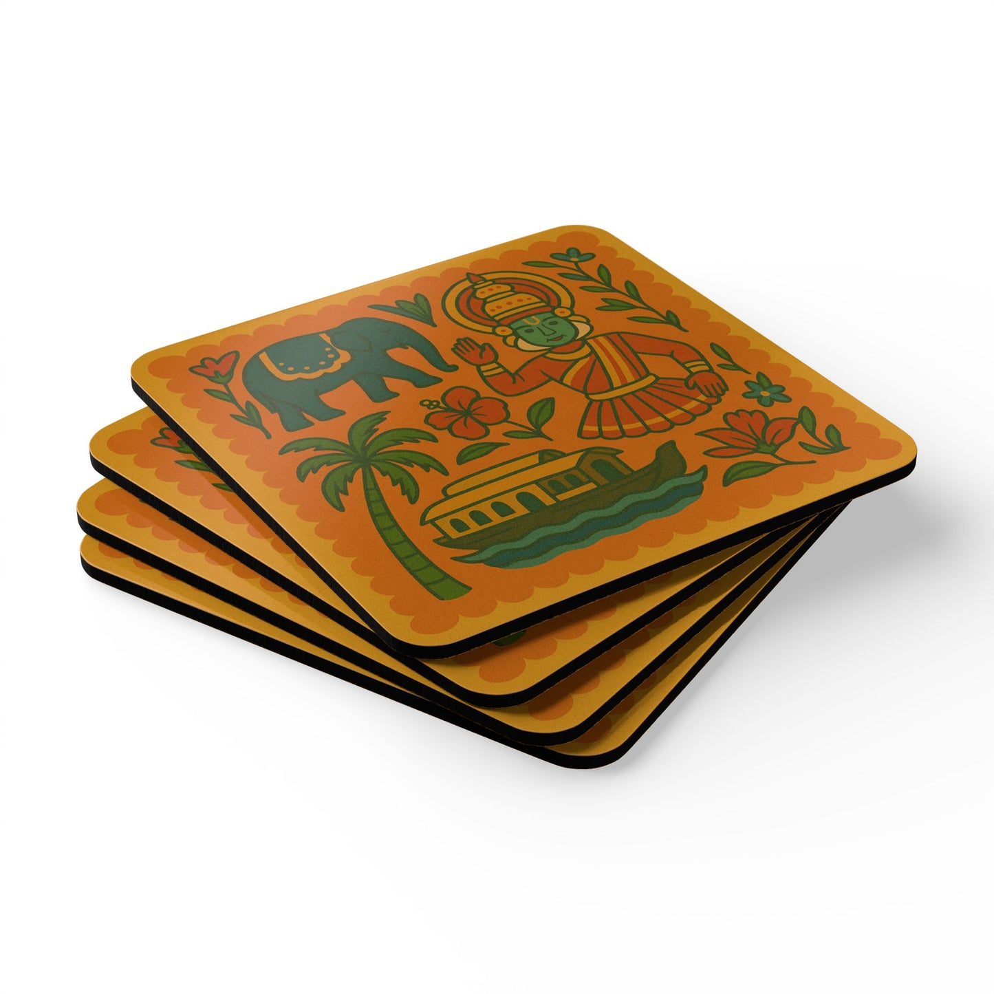 Malabar Cork Coaster Set