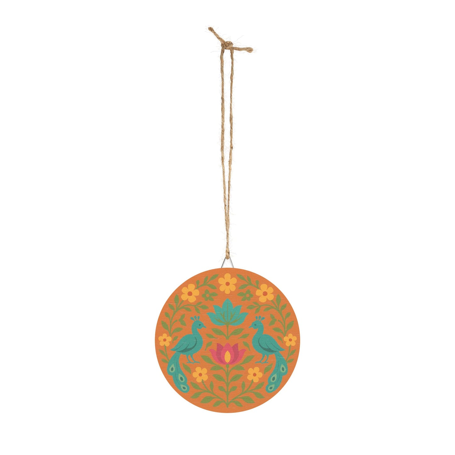 Golden Bloom Wooden Wall Sign