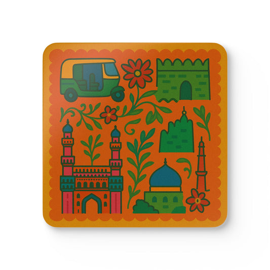 Charminar Cork Coaster Set