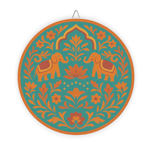 Gajraj Phool Wooden Wall Sign