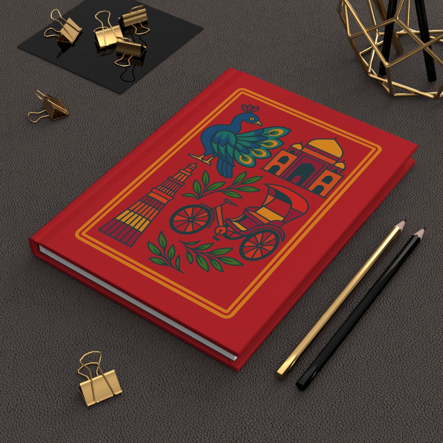 Jashn Hardcover Journal - Red