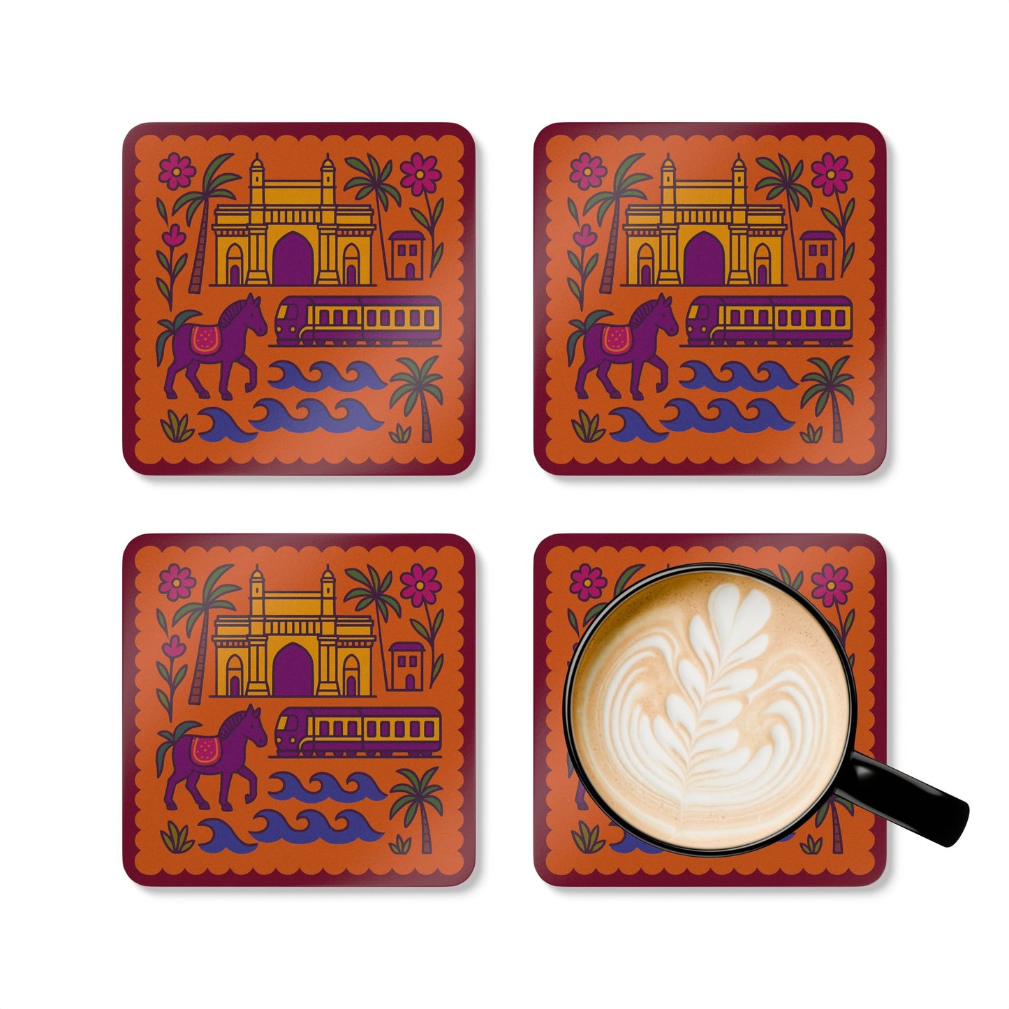 Bombay Sapphire Cork Coaster Set
