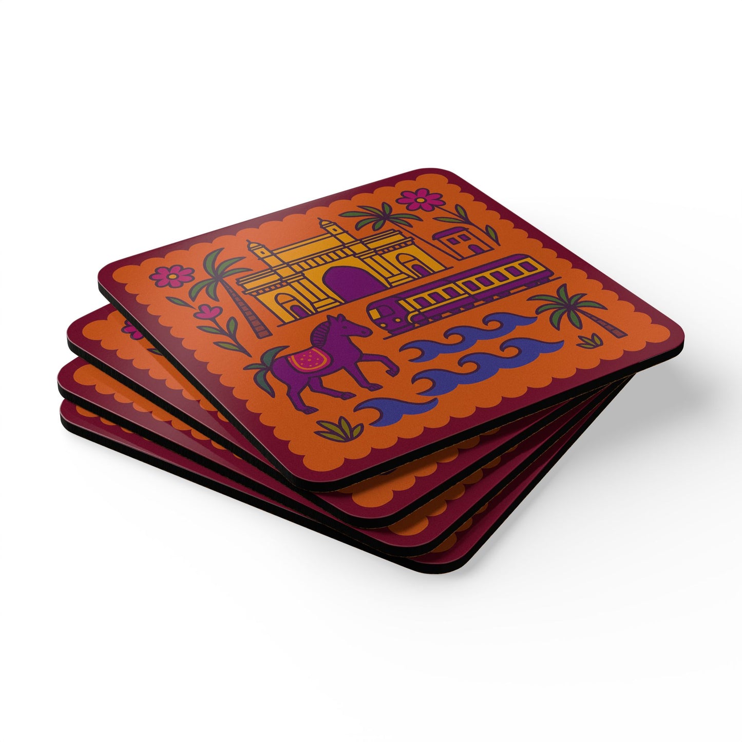 Bombay Sapphire Cork Coaster Set
