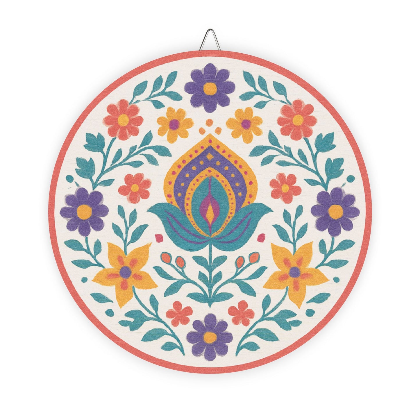 Royal Petals Wooden Wall Sign