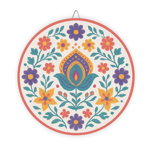 Royal Petals Wooden Wall Sign