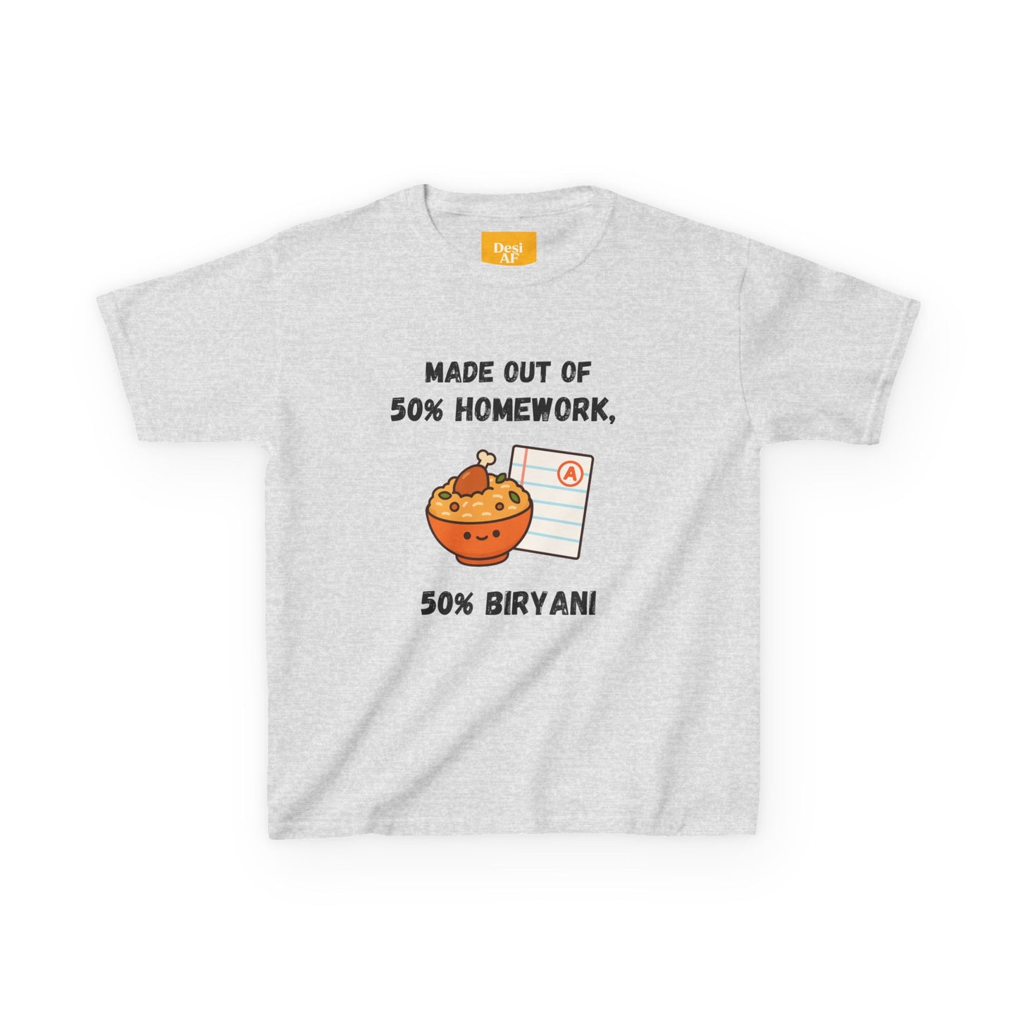 50% Homework, 50% Biryani Kids Tee
