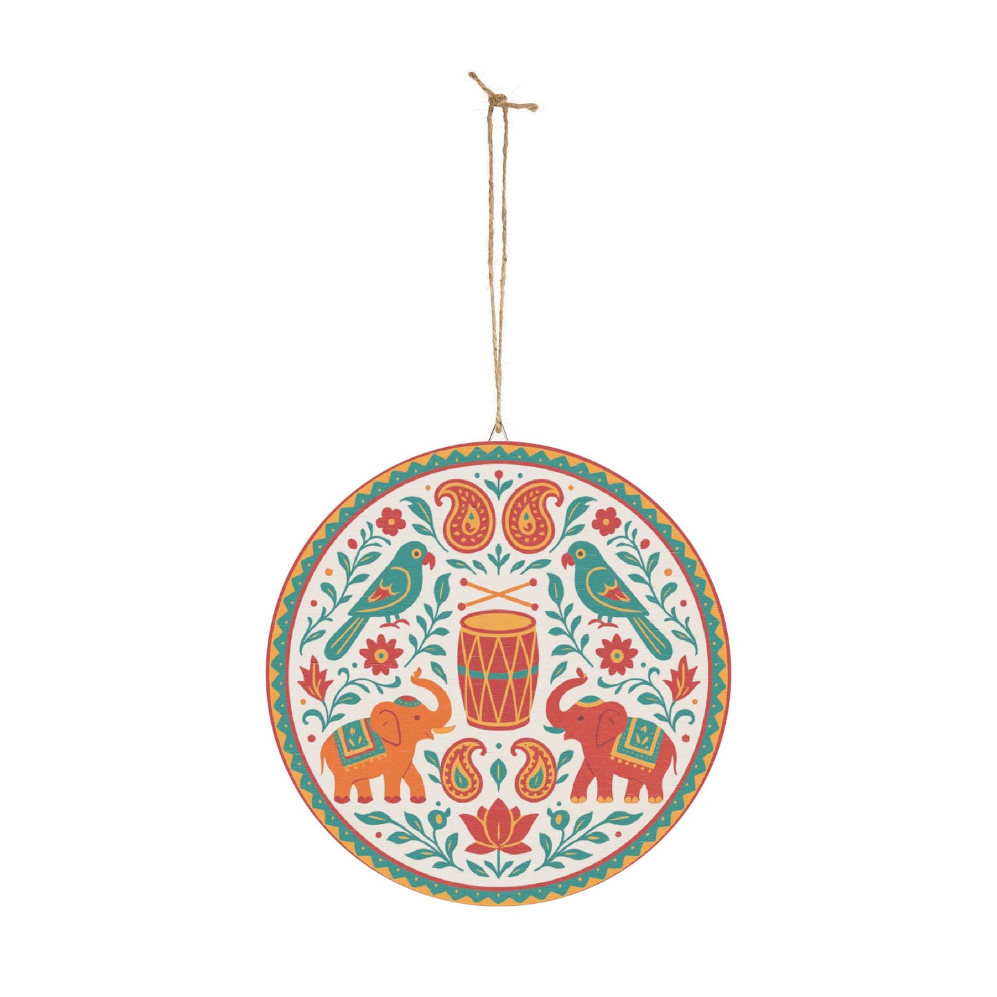 Dhol Tasha Wooden Wall Sign