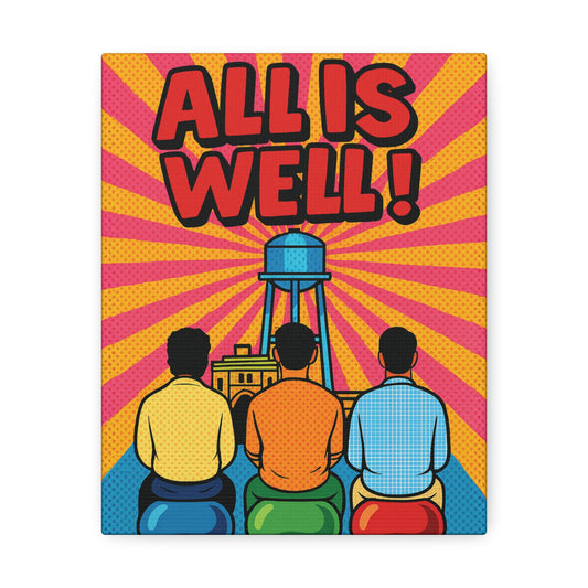 All Is Well Stretched Canvas