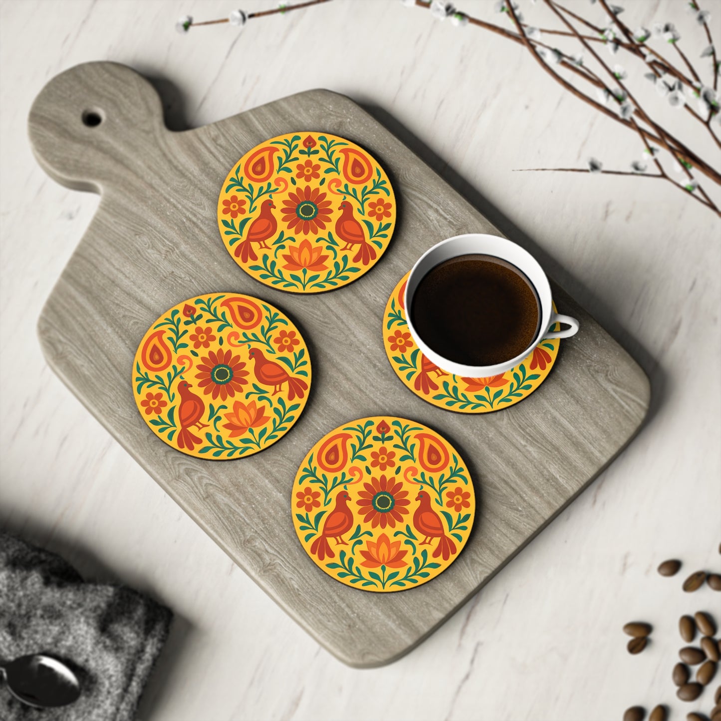 Morni Rang Coaster Set