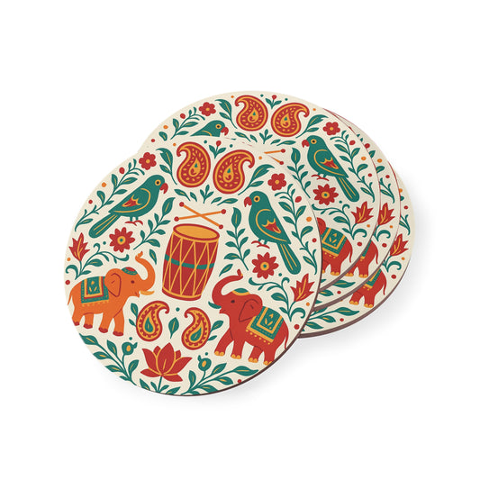 Dhol Tasha Coaster Set