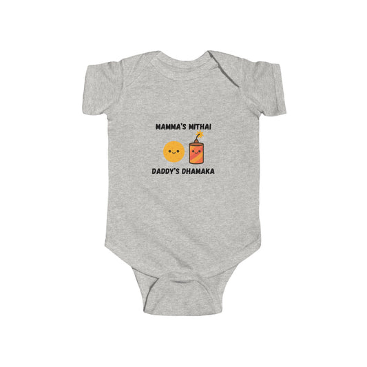 Mamma's Mithai, Daddy's Dhamaka Infant Bodysuit